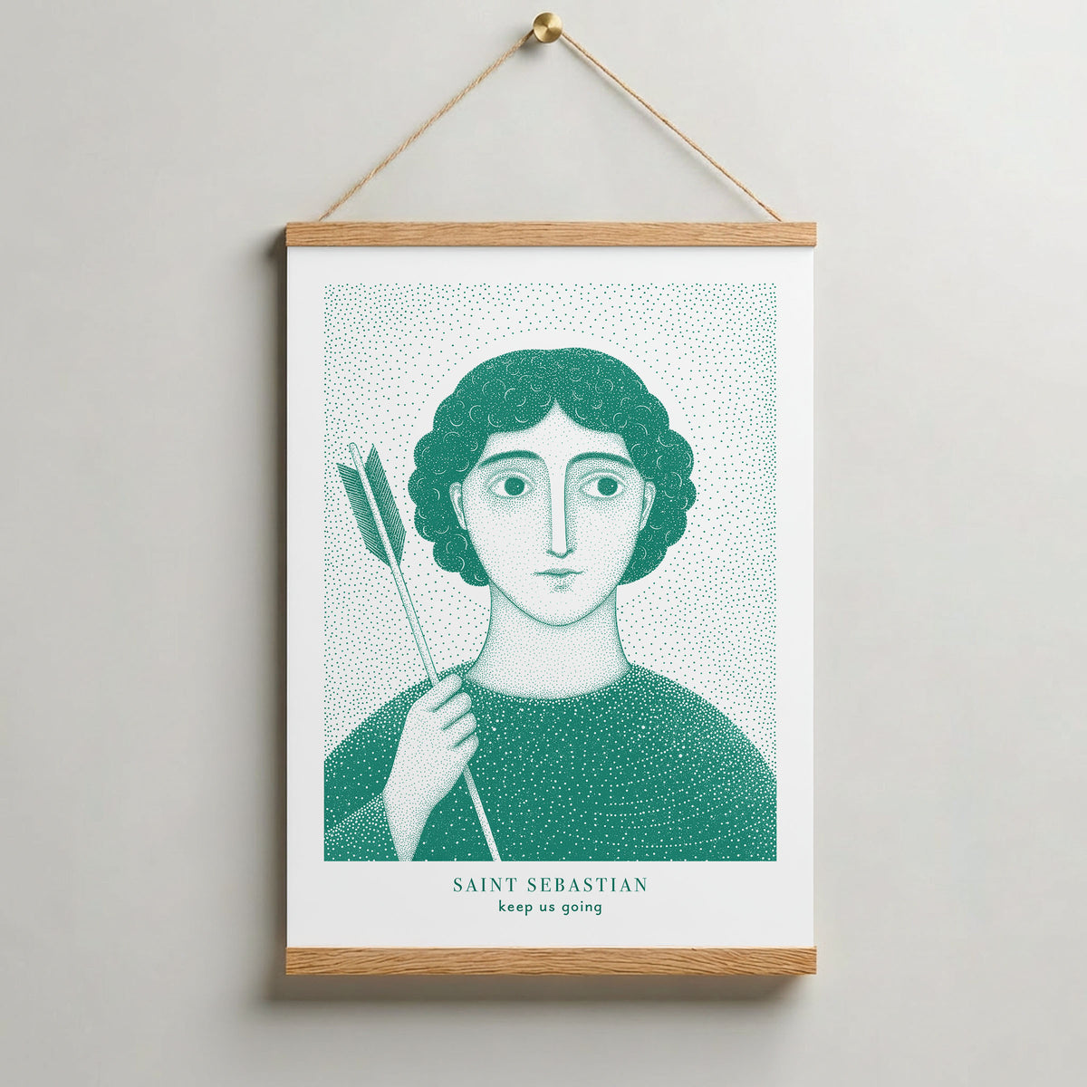 Teal St Sebastian Art Print gallery 10