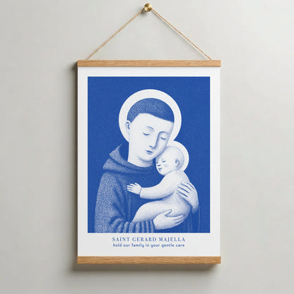 Blue St Gerard Majella Art Print gallery 8