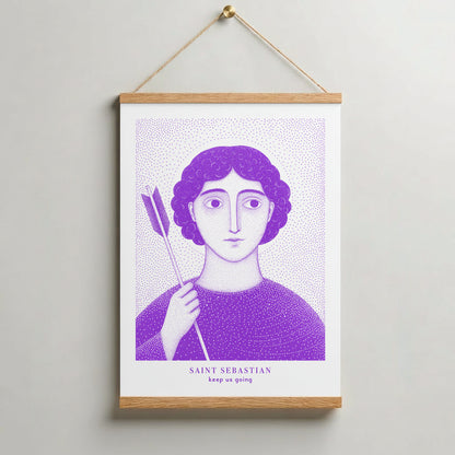 Purple St Sebastian Art Print gallery 7