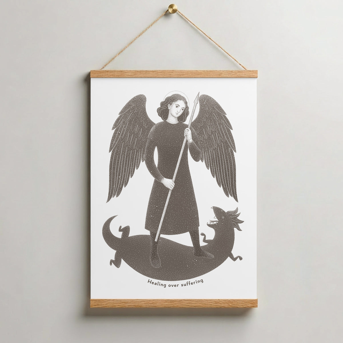 Brown St Raphael the Archangel Art Print gallery 10