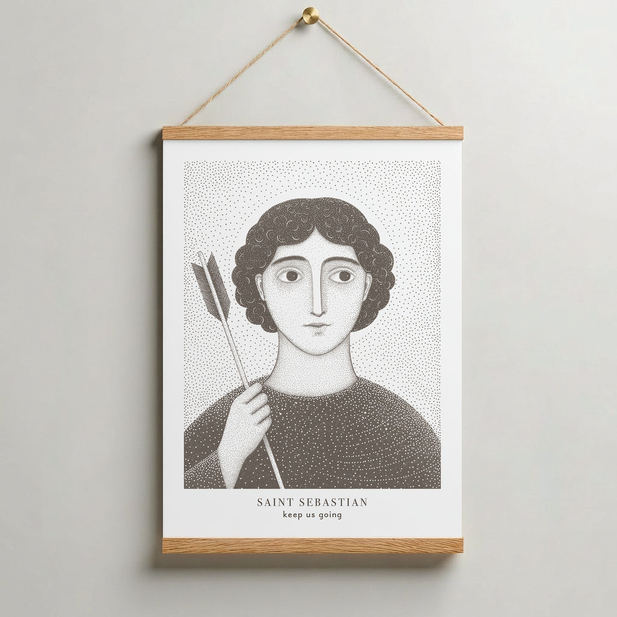 Brown St Sebastian Art Print gallery 9