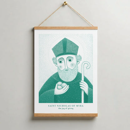 Teal St Nicholas of Myra Art Print gallery 10