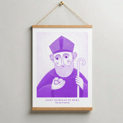 Purple St Nicholas of Myra Art Print gallery 7