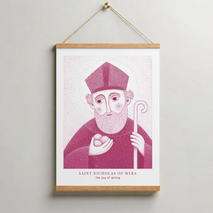 Pink St Nicholas of Myra Art Print gallery 8