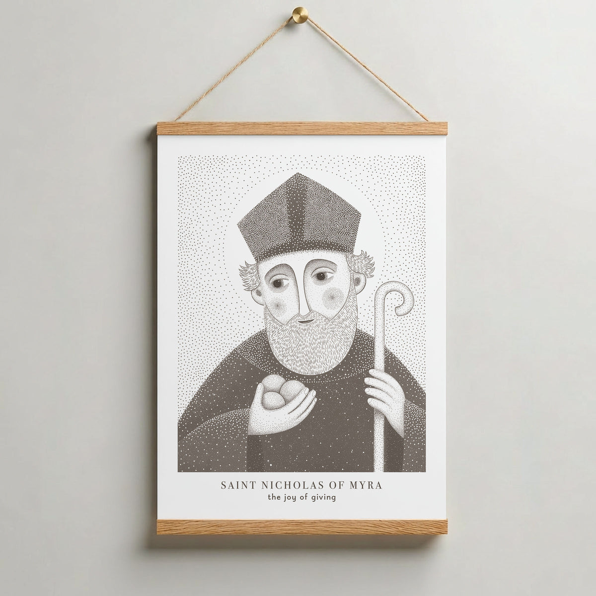 Brown St Nicholas of Myra Art Print gallery 9