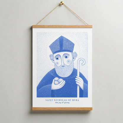 Blue St Nicholas of Myra Art Print gallery 8