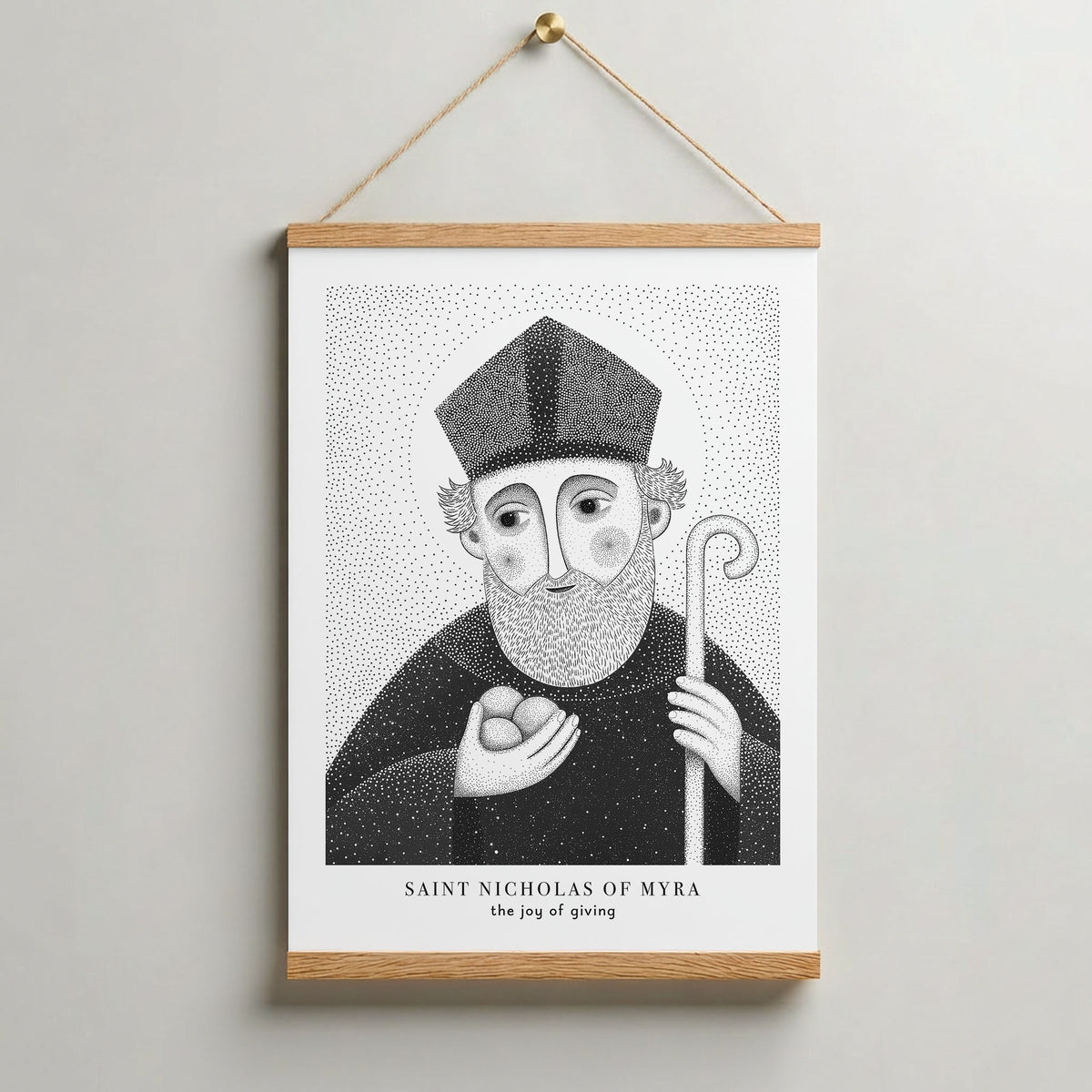 Black St Nicholas of Myra Art Print gallery 8