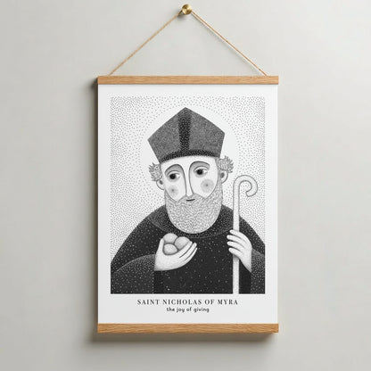 Black St Nicholas of Myra Art Print gallery 8