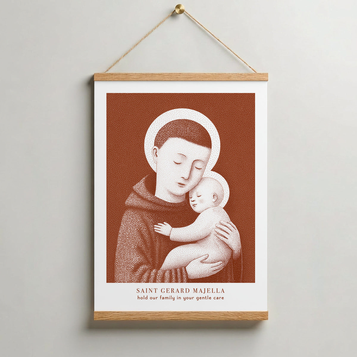 Terracotta St Gerard Majella Art Print gallery 8