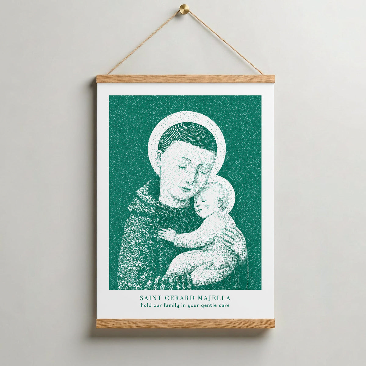 Teal St Gerard Majella Art Print gallery 10