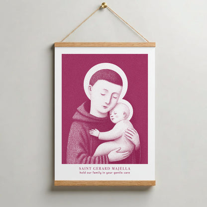 Pink St Gerard Majella Art Print gallery 8
