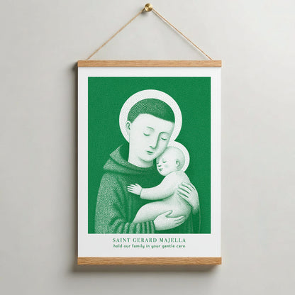 Green St Gerard Majella Art Print gallery 8