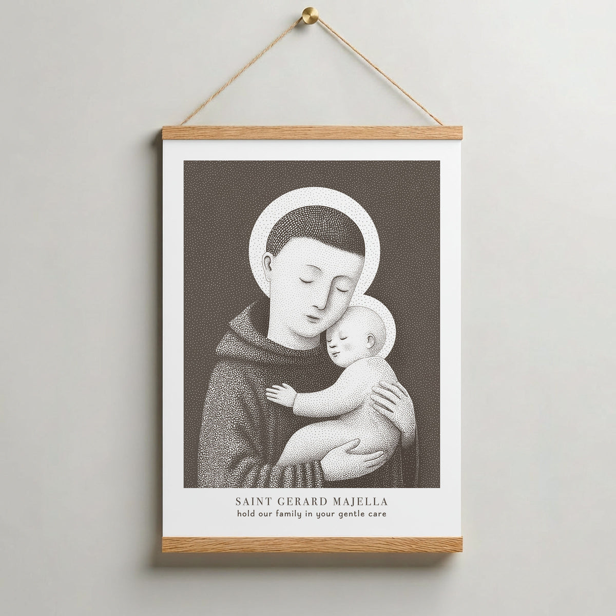 Brown St Gerard Majella Art Print gallery 9