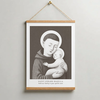 Brown St Gerard Majella Art Print gallery 9