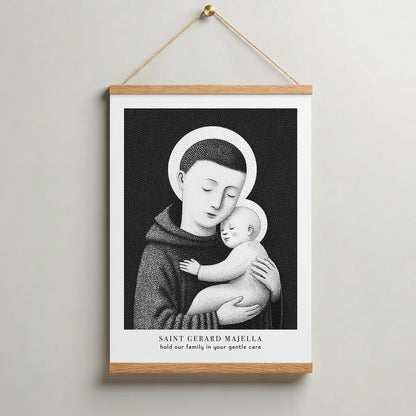 Black St Gerard Majella Art Print gallery 8