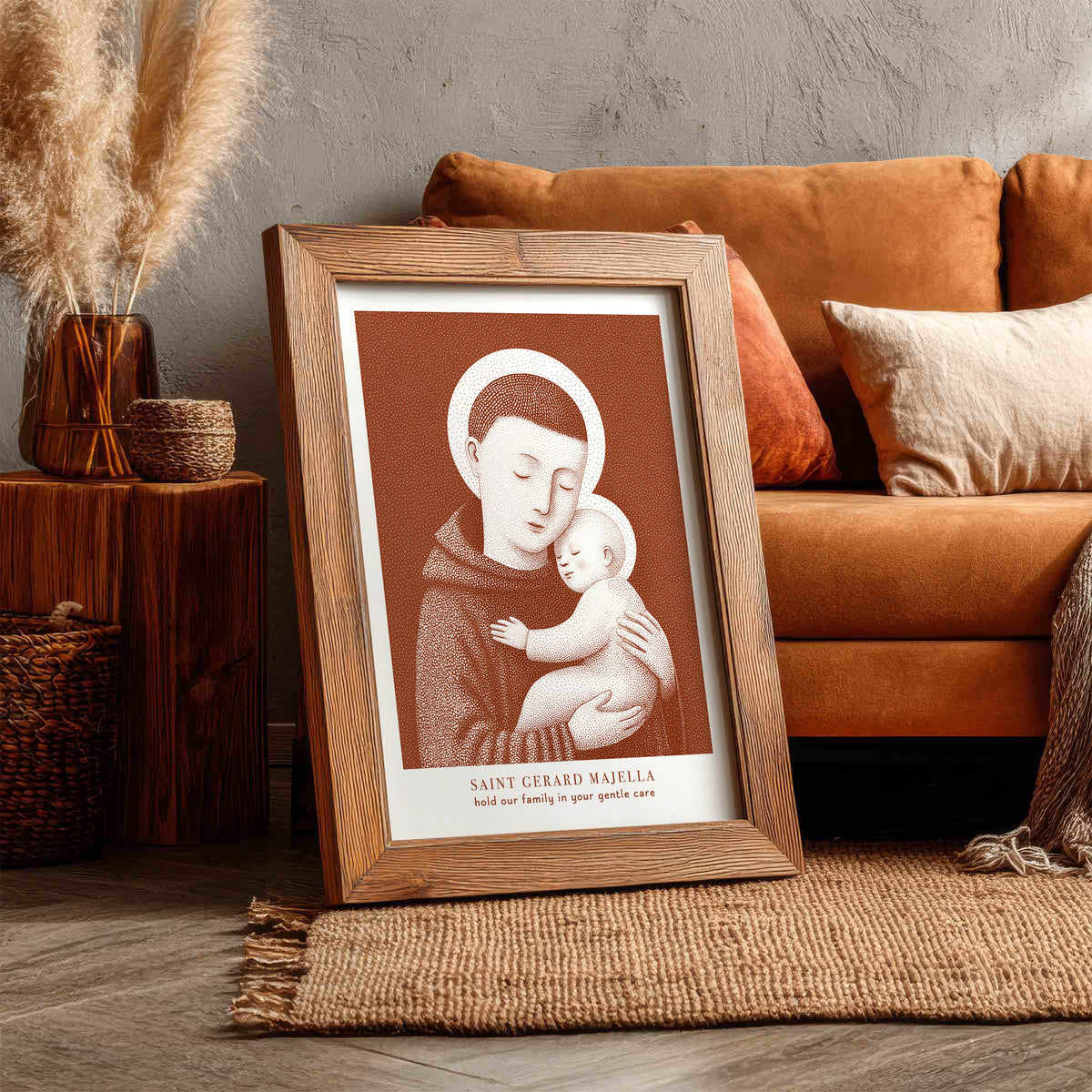 Terracotta St Gerard Majella Art Print gallery 2
