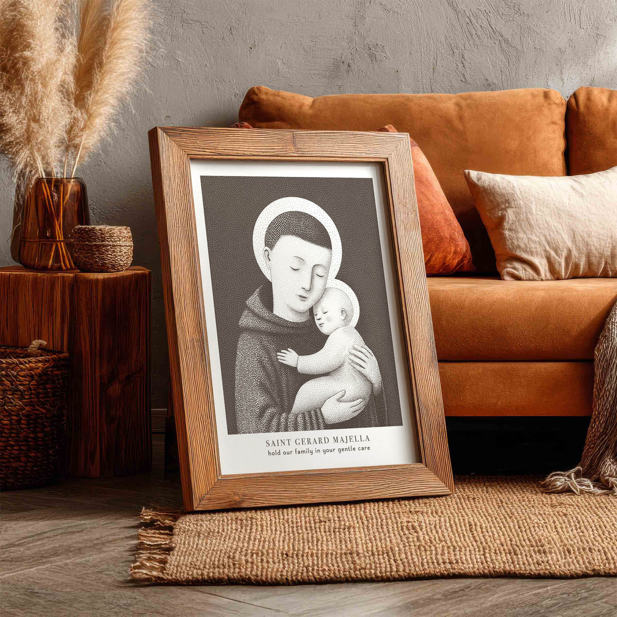 Brown St Gerard Majella Art Print gallery 2