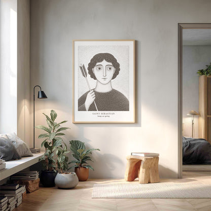 Brown St Sebastian Art Print gallery 3