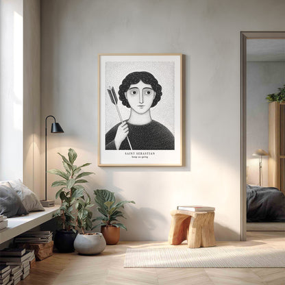 Black St Sebastian Art Print gallery 2