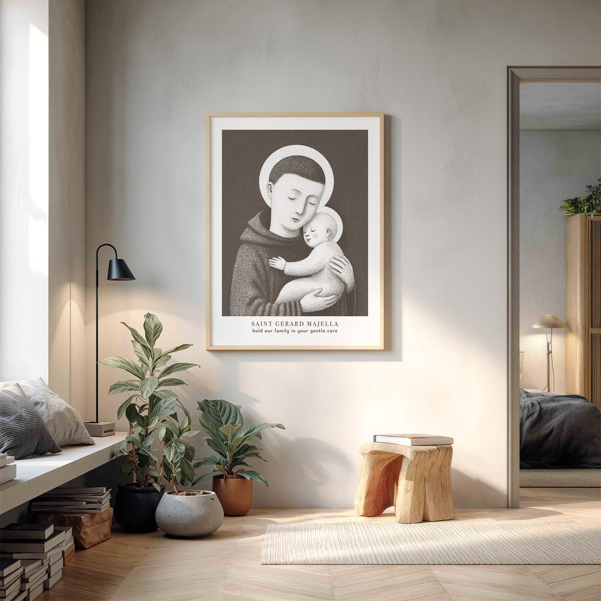 Brown St Gerard Majella Art Print gallery 3