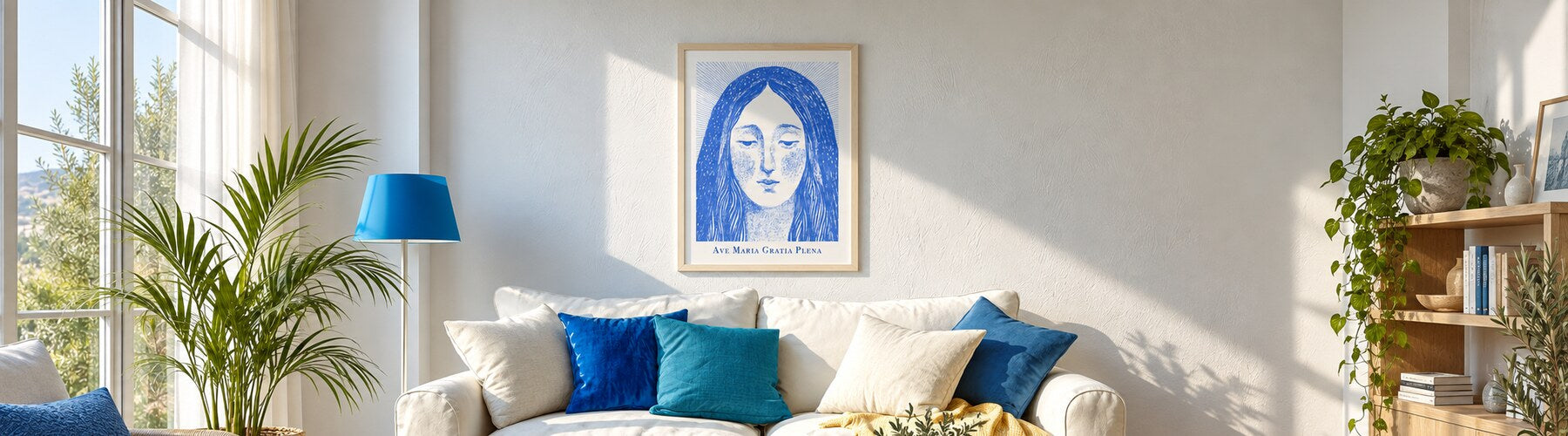 Classic Blue Prints Catholic art print collection